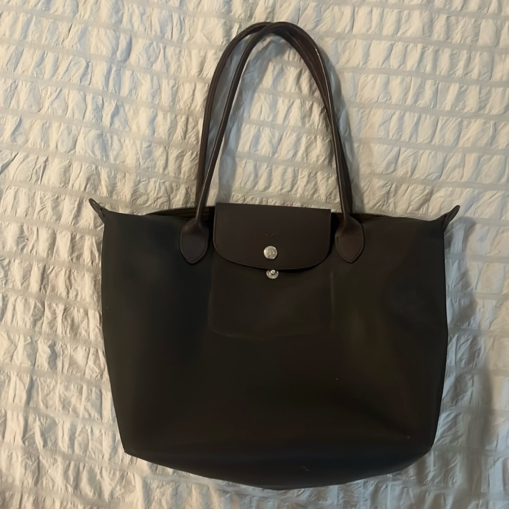 Longchamps Planetes Espresso Brown Tote